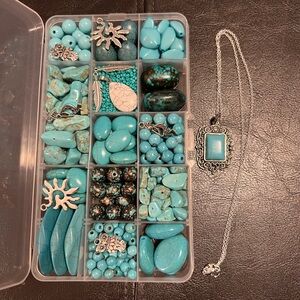 Craft Beads, WESTERN TURQUOISE - NO HORSES, Jewelry Supplies, loose bulk beads